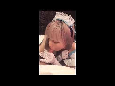 ❤️ جاپاني بت [میوکا]، د فرانسوي نوکرۍ جامې، لومړۍ برخه، بلو جاب او د لوشن سره ټوکر ❌  ﹏